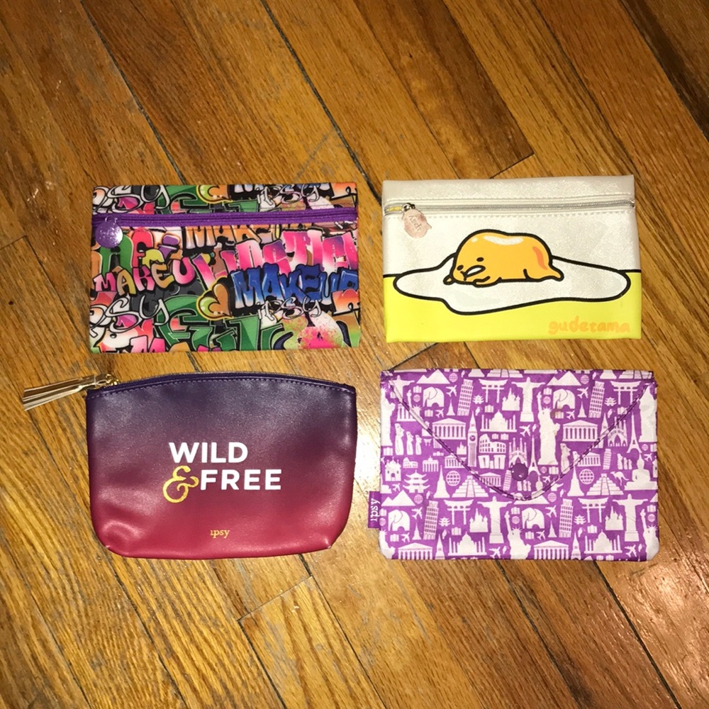 Ipsy makeup bags (all four included in purchase)